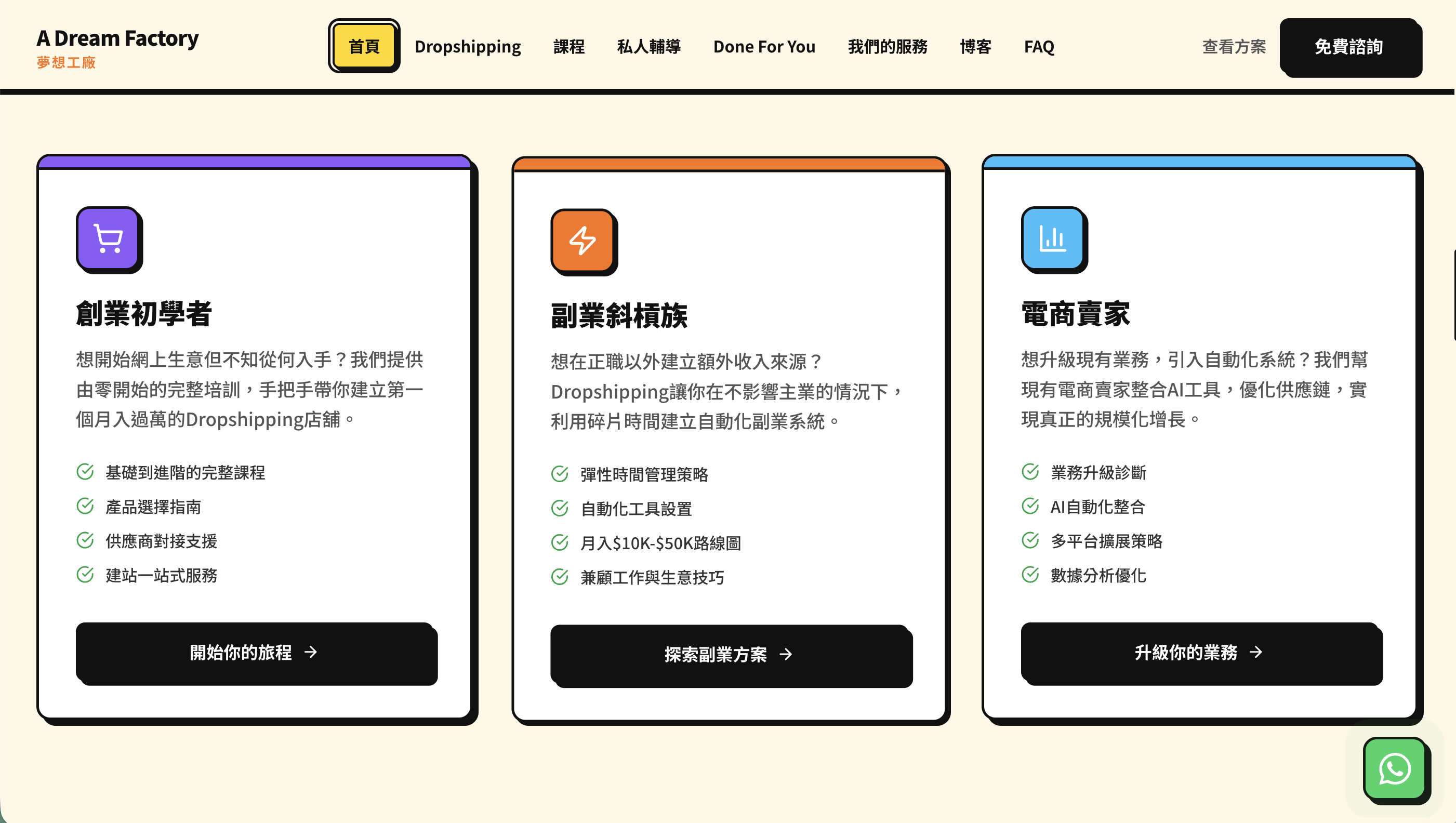 目標學員定位